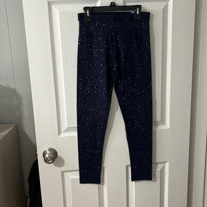 Justice Navy Blue Sparkle Leggings
